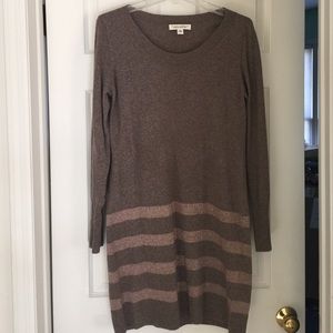 Banana Republic Brown Long Sleeve Sweater Dress