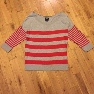 American Eagle Scoop Neck Striped Sweater Sz XL
