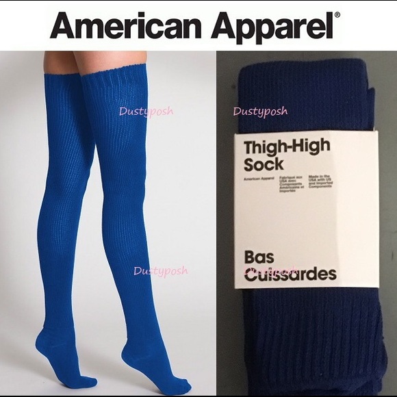 ❤️ American Apparel Thigh High Socks Over The Knee Stripe Boot Birthday Gift - Picture 3 of 16