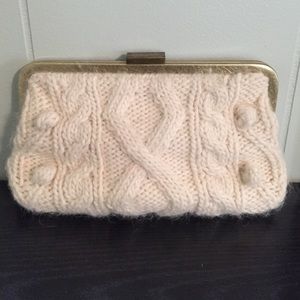 J. Crew White Clutch