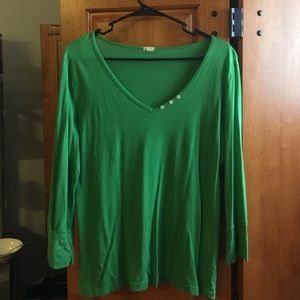 Green J•Crew Tee