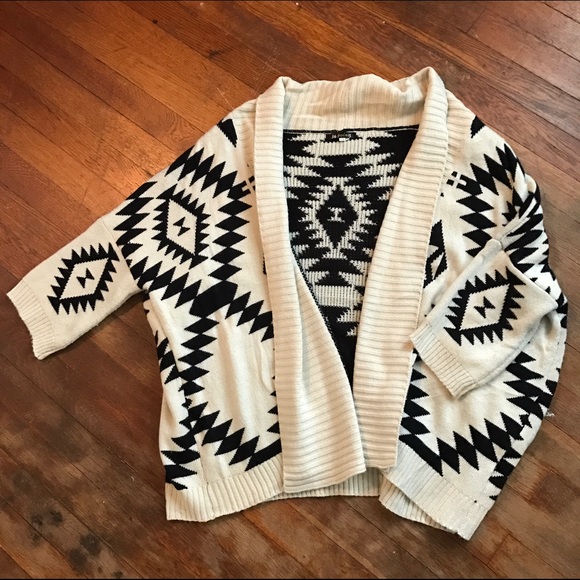 Printed cardigan