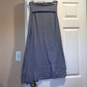 Stripped maxi skirt