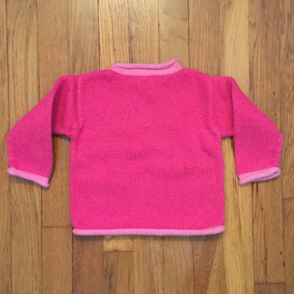 BUTTERFLY PINK SWEATER for a GIRL-size: 18 months - Picture 4 of 4