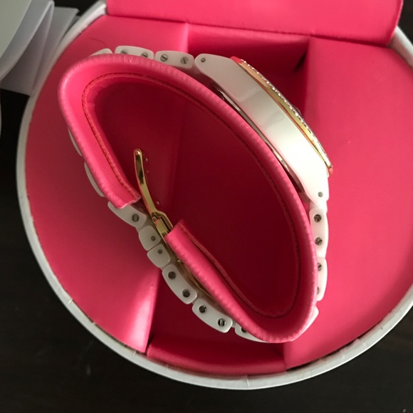 Isaac Mizrahi white ceramic watch! main image 4