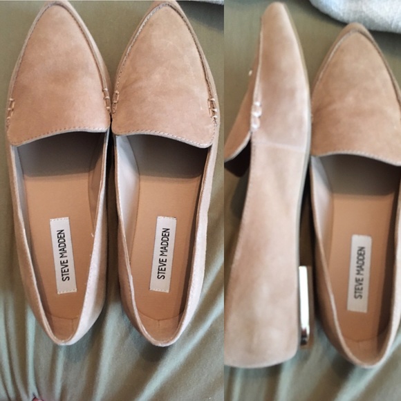 Size 8.5 suede Steve Madden loafers