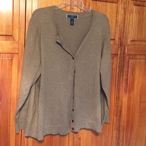 Karen Scott Oatmeal colored sweater