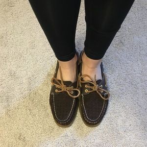 Sperry top sider suede/leather brown authentic