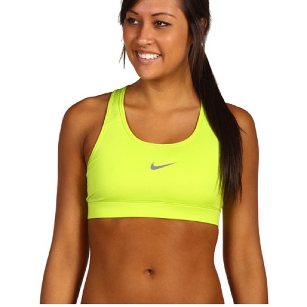🆕 Nike Pro Neon Yellow Sports bra • Small