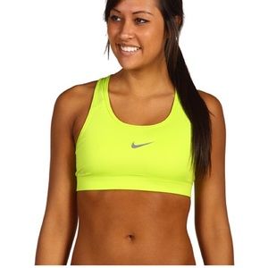 🆕 Nike Pro Neon Yellow Sports bra • Small