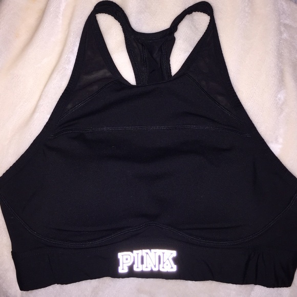 Pink sports bra