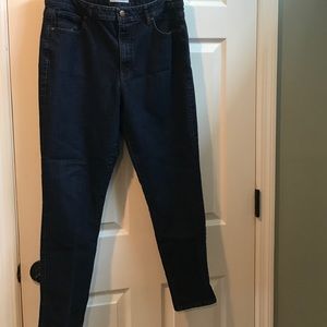 Curvy, high waist, skinny ankle jean