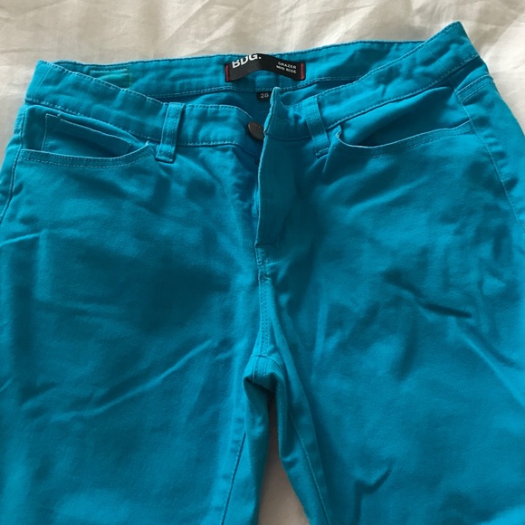 Electric blue crop pants!