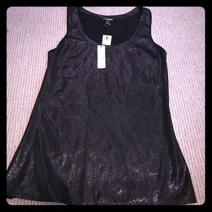 Fun, Flirty little glittery black tank!
