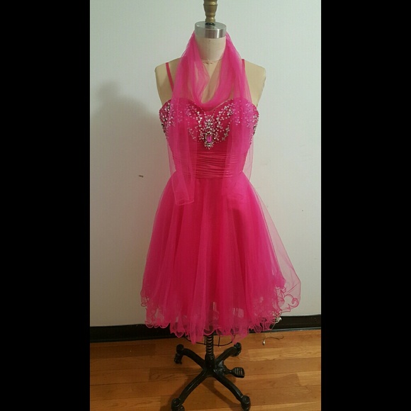 Strapless Pink Princess Mini Dress 💕 - Picture 4 of 4