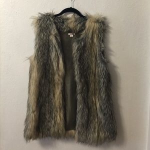 Oversized Faux Fur Vest