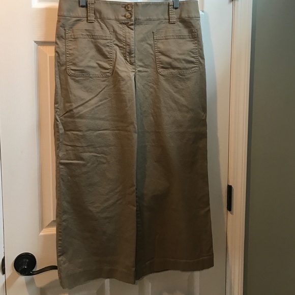 Wide leg khaki pant