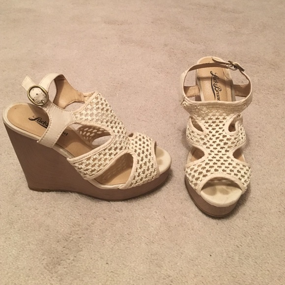 Lucky Brand REMYY woven wedges size 6 1/2