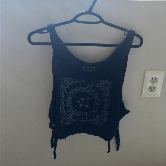 Free people crop boho tank size S