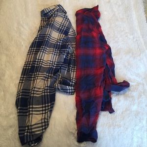 2 American Eagle Flannels