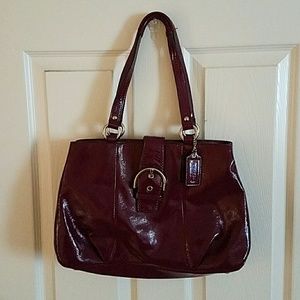 Purple Coach purse