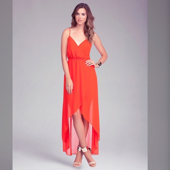 New Bebe Hi-Low Red Dress