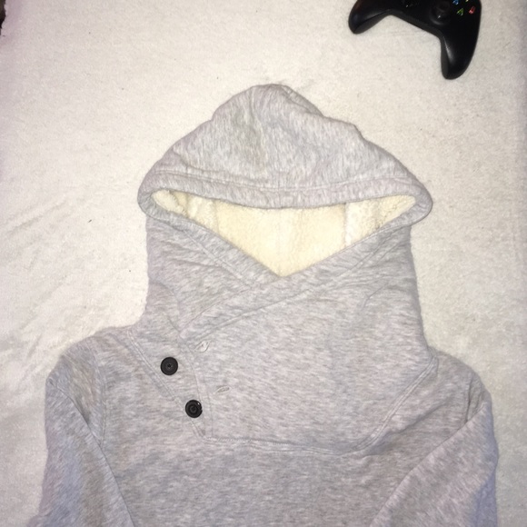👽STAR WARS VIBE👽FAUX FUR BUTTON COLLAR HOODIE!⭐️