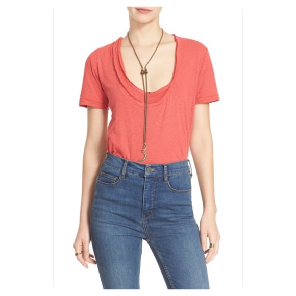 Free People  Phoebe Layered Tee - Picture 2 of 4