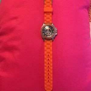 Orange Peace Sign Mood Changing Watch