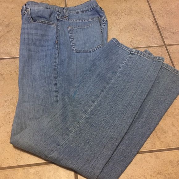 Worn button fly jeans name unknown