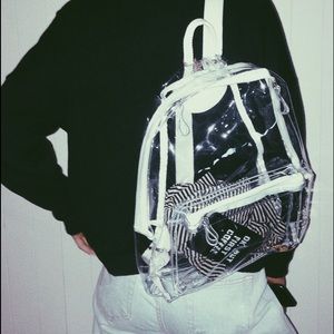 clear backpack. only used once