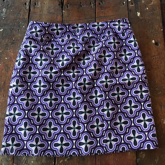 Ann Taylor Dresses & Skirts - Ann Taylor Purple and Navy skirt