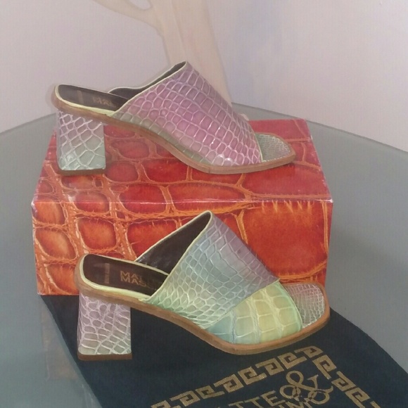 Vintage Genuine Alligator Mules