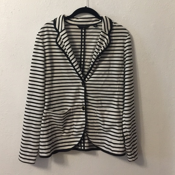 Jersey Stretch Striped Blazer