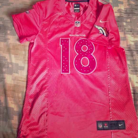 Pink Broncos jersey