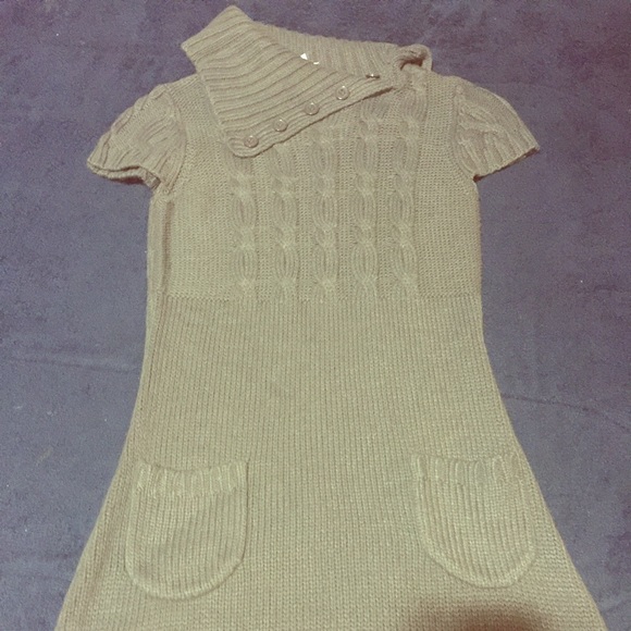 Gray-Long tunic sweater