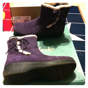 Purple booties