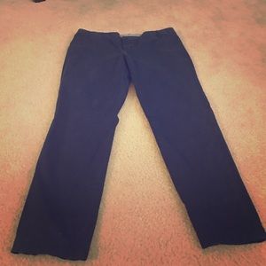 Banana Republic Ryan Navy Cropped Pants