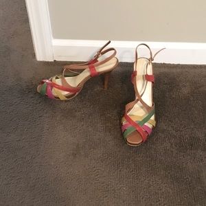 Multi colored Nine West heels