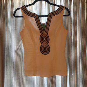 Lilly embroidered Sleeveless top