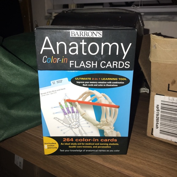 Barron's color in anatomy flash cards