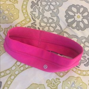 Lululemon wide pink headband. Firm.
