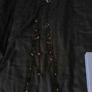 Long necklace with toggleclasp