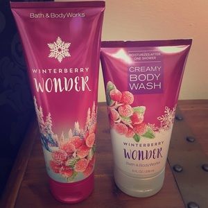Bath & Body body cream and body wash