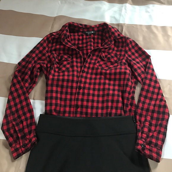 Buffalo Plaid Forever 21 Shirt 👚