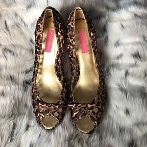 Betsey Johnson Leopard Pumps