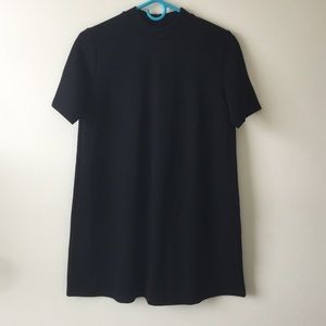 High neck shift dress