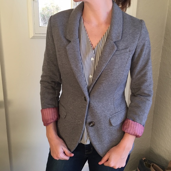 H&M Grey Cotton Blazer