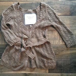 ❄️SALE Abercrombie taupe sweater small