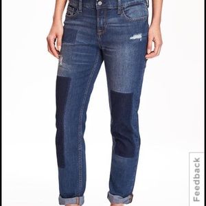 Old navy jeans, boyfriend style.